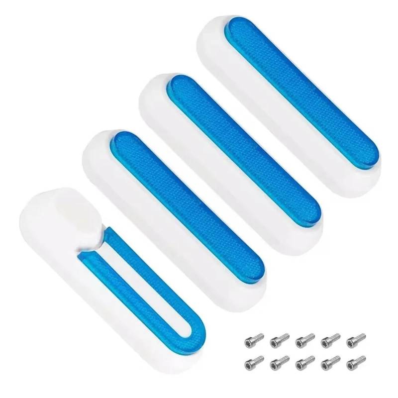Jodriva Neue Radabdeckung, Radkappe, Schutzschalen, reflektierende Aufkleber for Elektroroller, for Xiaomi, Mi 1S Pro 2 M365 Scooter-Zubehör Seitenabdeckungen für Elektroroller(Sky Blue) von Jodriva