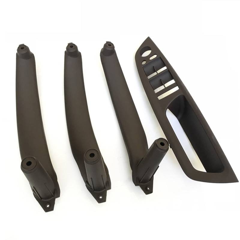 Jodriva RHD Innentür Fensterheber Schalterabdeckung Zuggriff Innenverkleidung Ersatz, for, X5 X6 E70 E71 2007-2013 Zierleiste für Autofensterschalter(4PCS Set Moka) von Jodriva