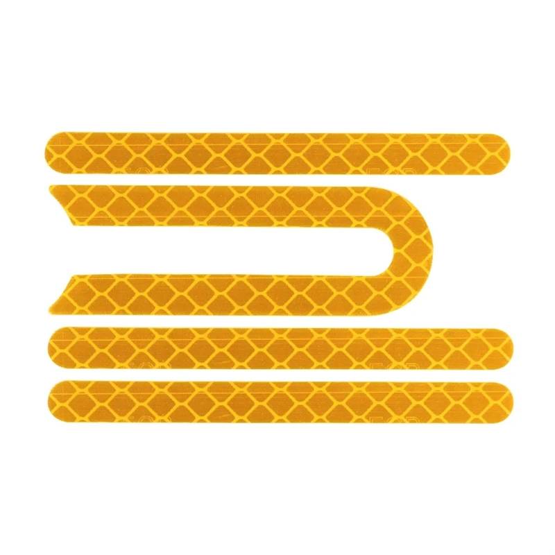 Jodriva Radkappen, Radkappen, Schutzschalen, reflektierende Aufkleber, for Xiaomi, 3 Elektroroller Pro 2 M365 Pro 1S, Rollerzubehör Seitenabdeckungen für Elektroroller(Yellow) von Jodriva