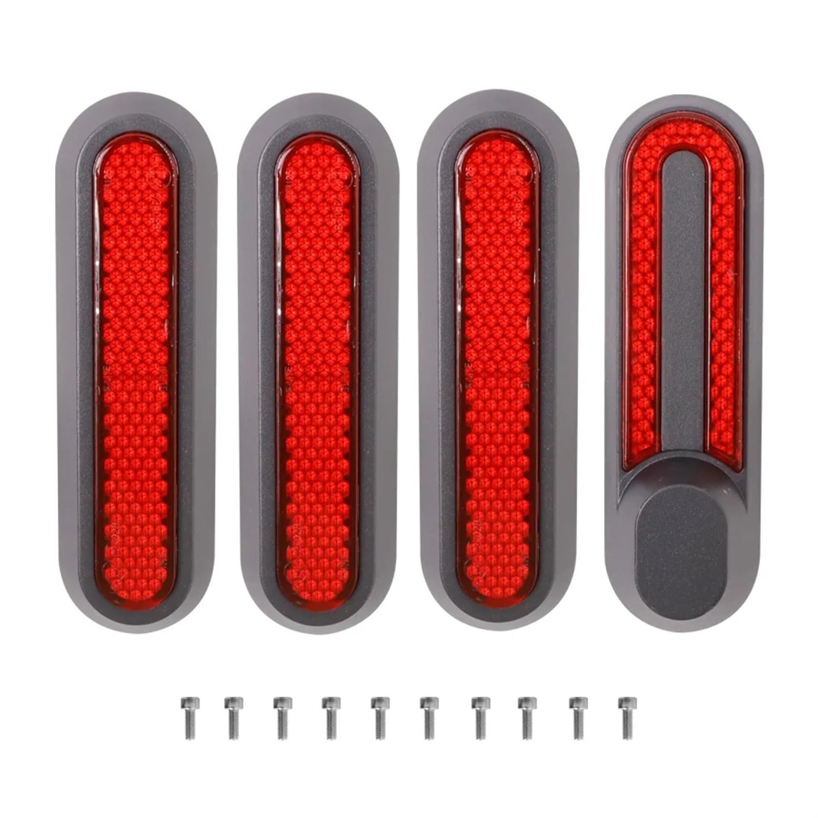 Jodriva Radkappen-Schutzschale, reflektierend, for Xiaomi, M365 Pro 2 1S Elektroroller, vordere und hintere Radkappe, Sicherheits-Nachtreflektor-Aufkleber Seitenabdeckungen für Elektroroller(Red sets) Jodriva Radkappen-Schutzschale, reflektierend, for Xiaomi, M365 Pro 2 1S Elektroroller, vordere und hintere Radkappe, Sicherheits-Nachtreflektor-Aufkleber Seitenabdeckungen für Elektroroller(Red sets) von Jodriva