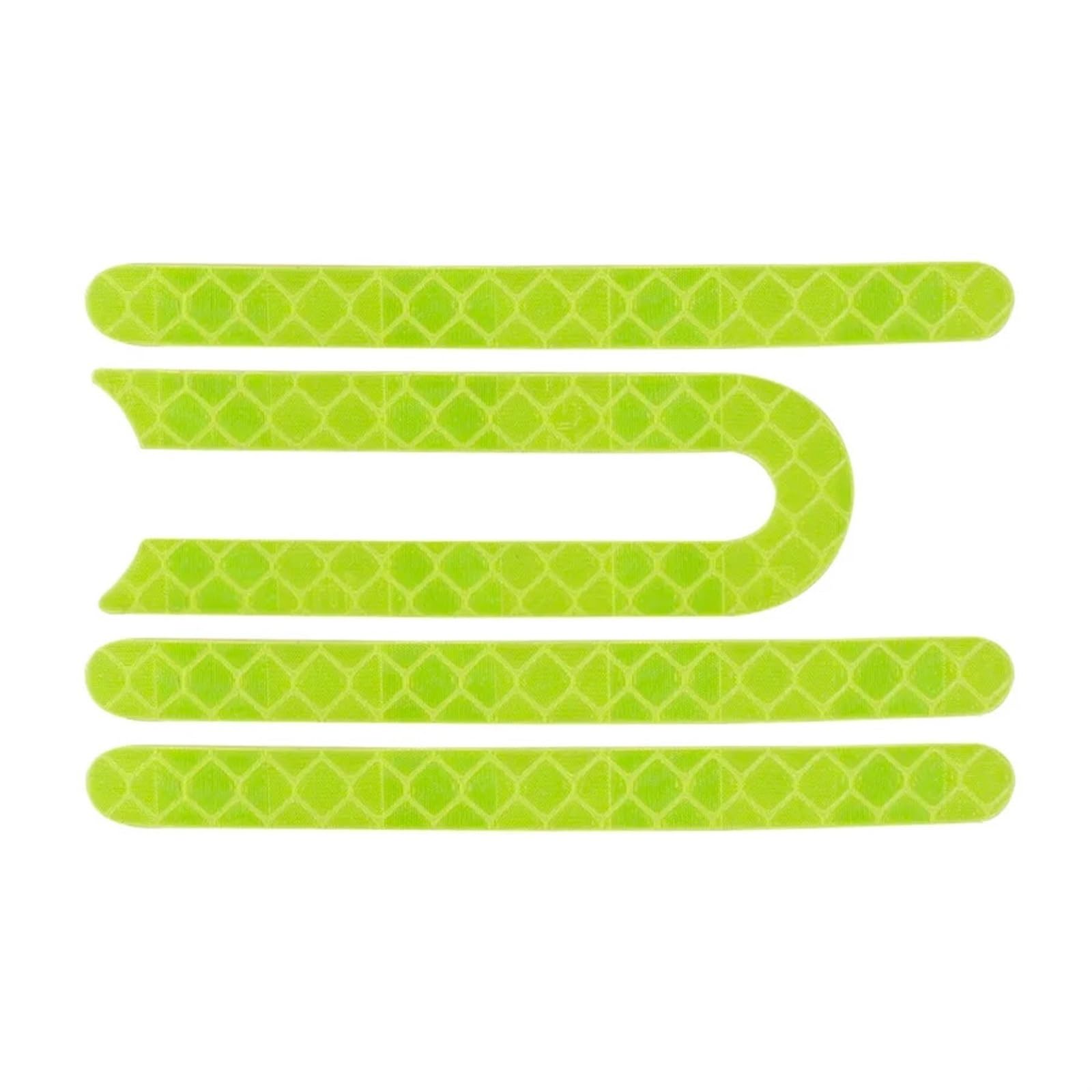 Jodriva Reflektierende Aufkleber for Elektroroller, Radkappen vorne und hinten, Schutzaufkleber, for Xiaomi, M365/Pro/1S/Pro2, Zubehör Seitenabdeckungen für Elektroroller(Light Green) von Jodriva