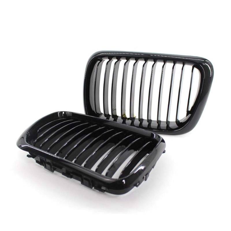 Jodriva SCHWARZER E36-Kühlergrill, ABS-Front-Ersatzhaubengrill, for, for E36 1997 1998 1999, for 318i 323i 325i 320i 328i Auto-Kühlergrill von Jodriva