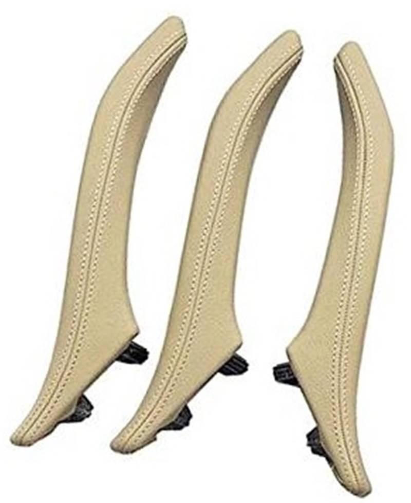Jodriva Satz linker und rechter Innenraum-Beifahrertürgriff aus Leder, for, 5er-Reihe F10 F11 F18 520i 523i 525i 528i 535i Auto-Innentürgriff(Beige) von Jodriva