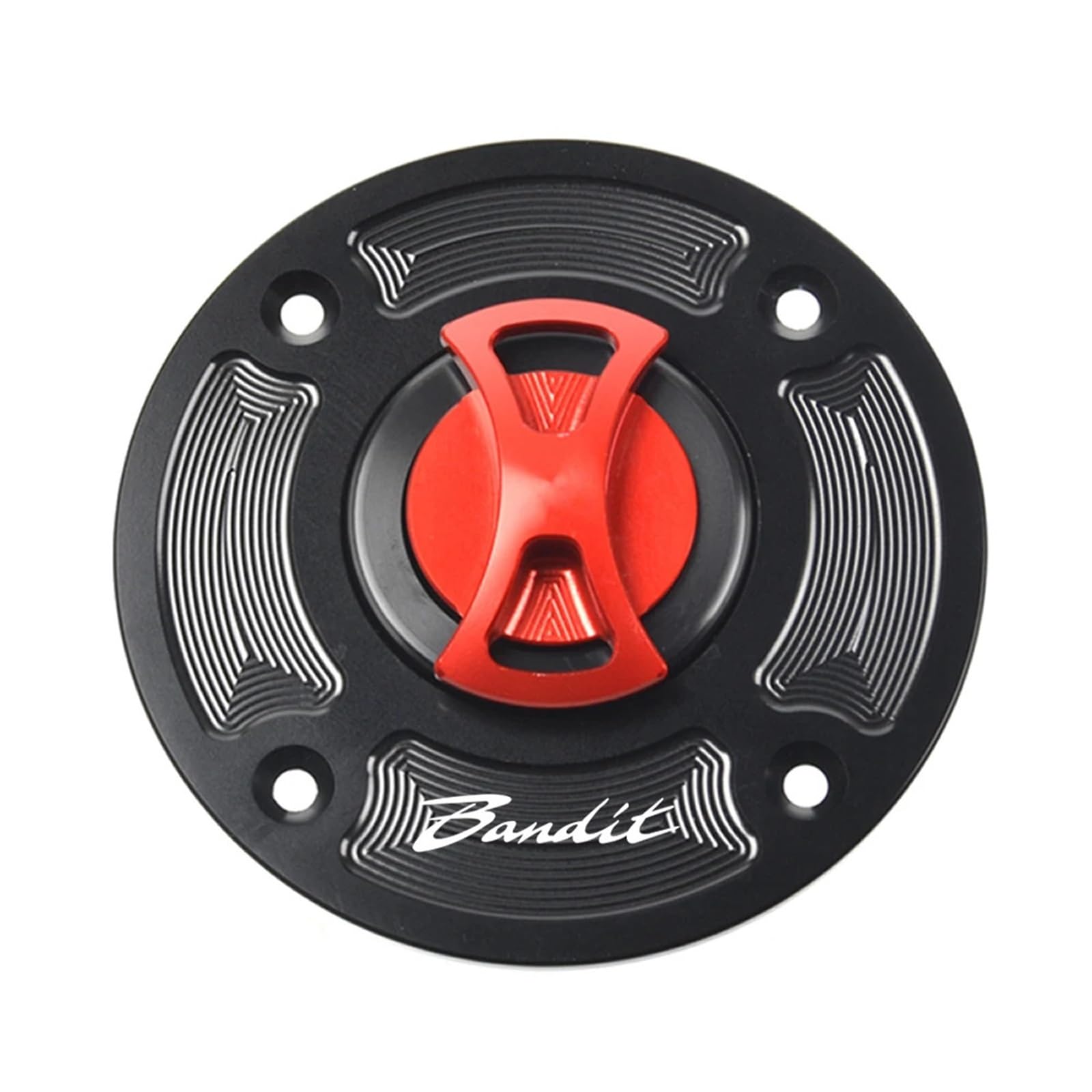 Jodriva Schlüsselloser Tankdeckel for Motorräder, for GSF1200 Bandit 1200 2001-2004 (2002 2003)(Red) von Jodriva