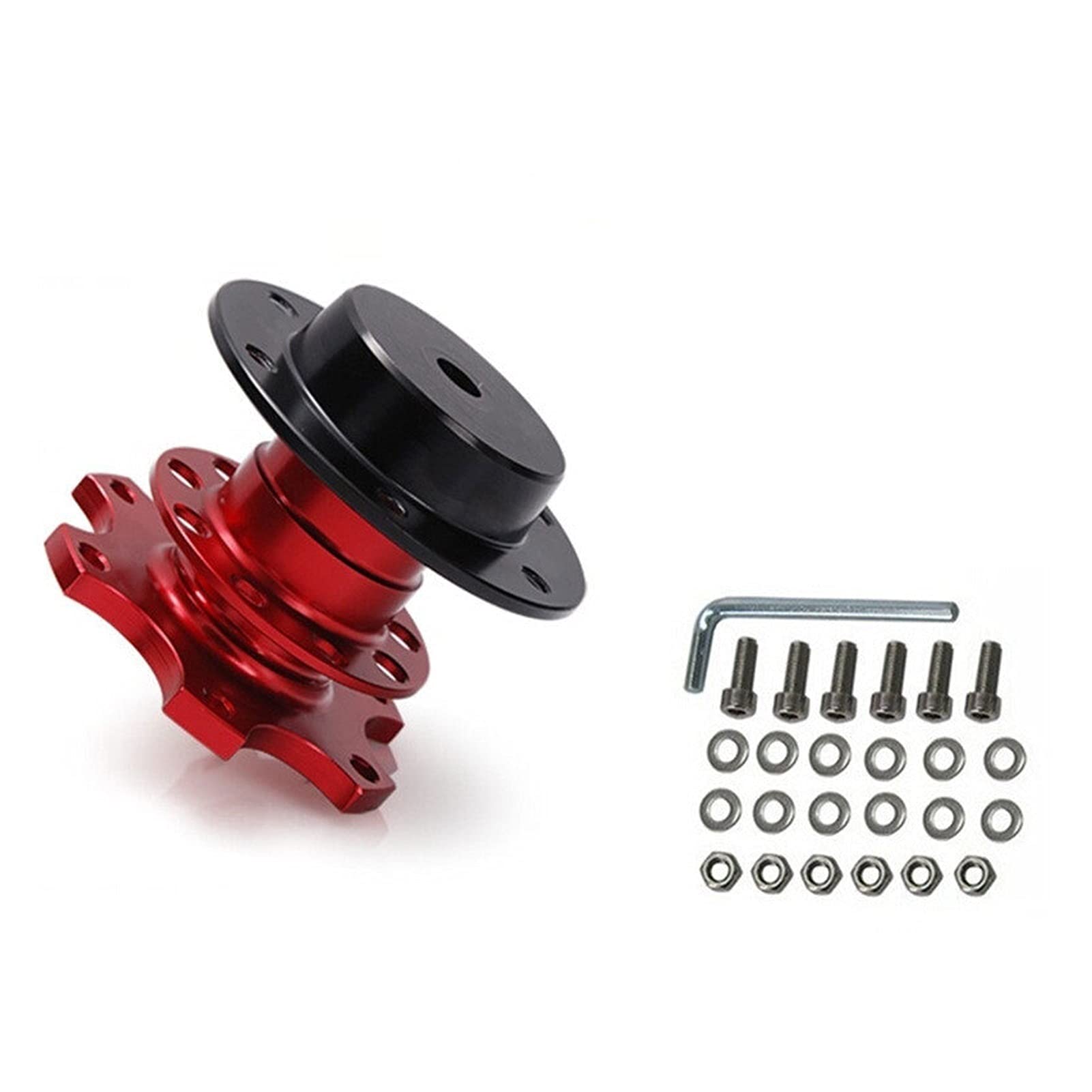 Jodriva Schnellspanner Snap Off Hub Adapter Auto Sport Lenkrad, for Seat, 2001-2006 EP-CA0011G Auto-Lenkradnabe(Red) von Jodriva