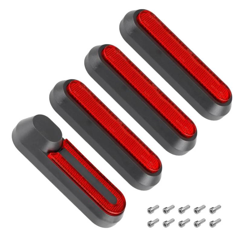 Jodriva Schutzabdeckung for Vorderradgabel und Hinterrad, for Xiaomi, 1S Pro 2 MI3 Elektroroller-Radkappe, reflektierender Schutz, weiße, rote und blaue Schalen Seitenabdeckungen für Elektroroller(Bla von Jodriva