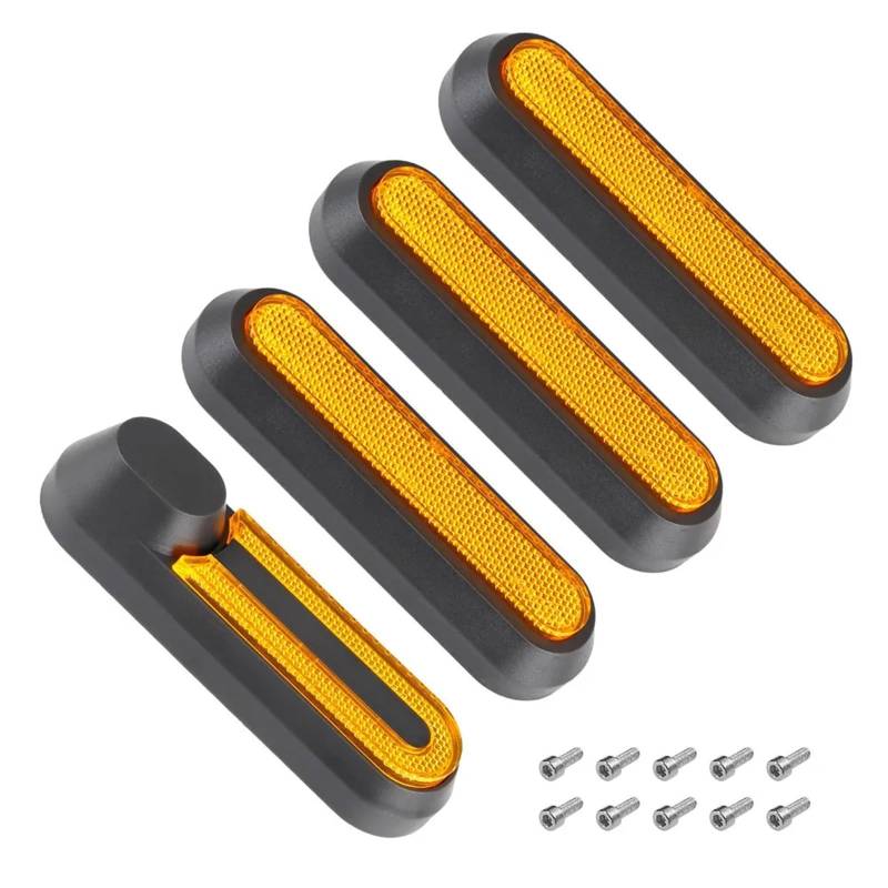 Jodriva Schutzabdeckung for Vorderradgabel und Hinterrad, for Xiaomi, 1S Pro 2 MI3 Elektroroller-Radkappe, reflektierender Schutz, weiße, rote und blaue Schalen Seitenabdeckungen für Elektroroller(Bla von Jodriva