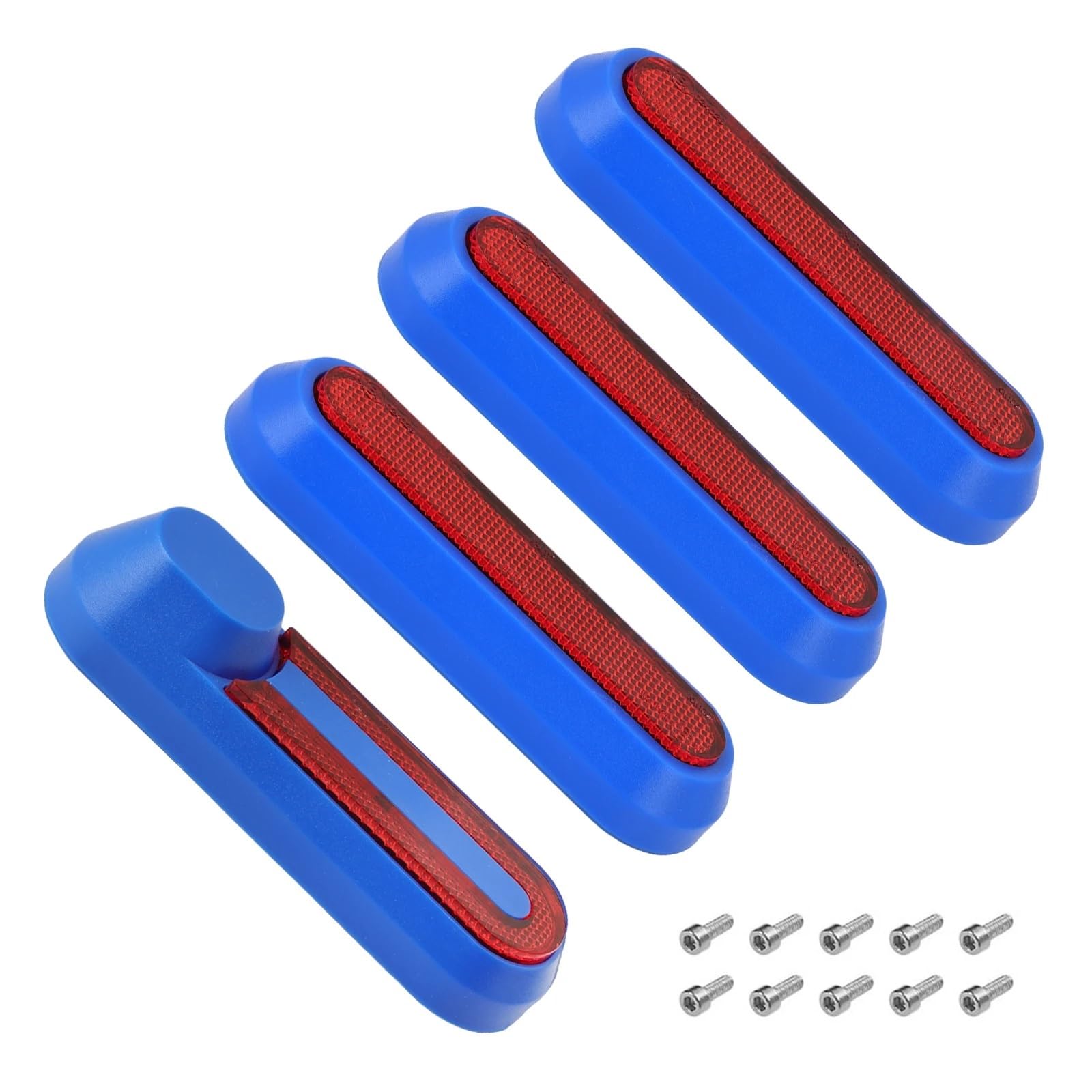 Jodriva Schutzabdeckung for Vorderradgabel und Hinterrad, for Xiaomi, 1S Pro 2 MI3 Elektroroller-Radkappe, reflektierender Schutz, weiße, rote und blaue Schalen Seitenabdeckungen für Elektroroller(Blu Jodriva Schutzabdeckung for Vorderradgabel und Hinterrad, for Xiaomi, 1S Pro 2 MI3 Elektroroller-Radkappe, reflektierender Schutz, weiße, rote und blaue Schalen Seitenabdeckungen für Elektroroller(Blu von Jodriva