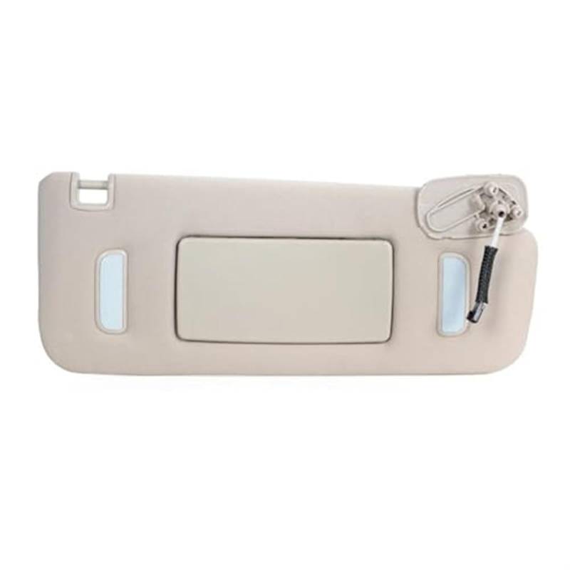Jodriva Seitliche Sonnenblenden, Visier mit Spiegel und Lichtern, Auto-Frontscheiben-Sonnenblende, for GMC, for Sierra, for Yukon 2007–2014 Auto-Sonnenblendenbrett(Beige Right) von Jodriva