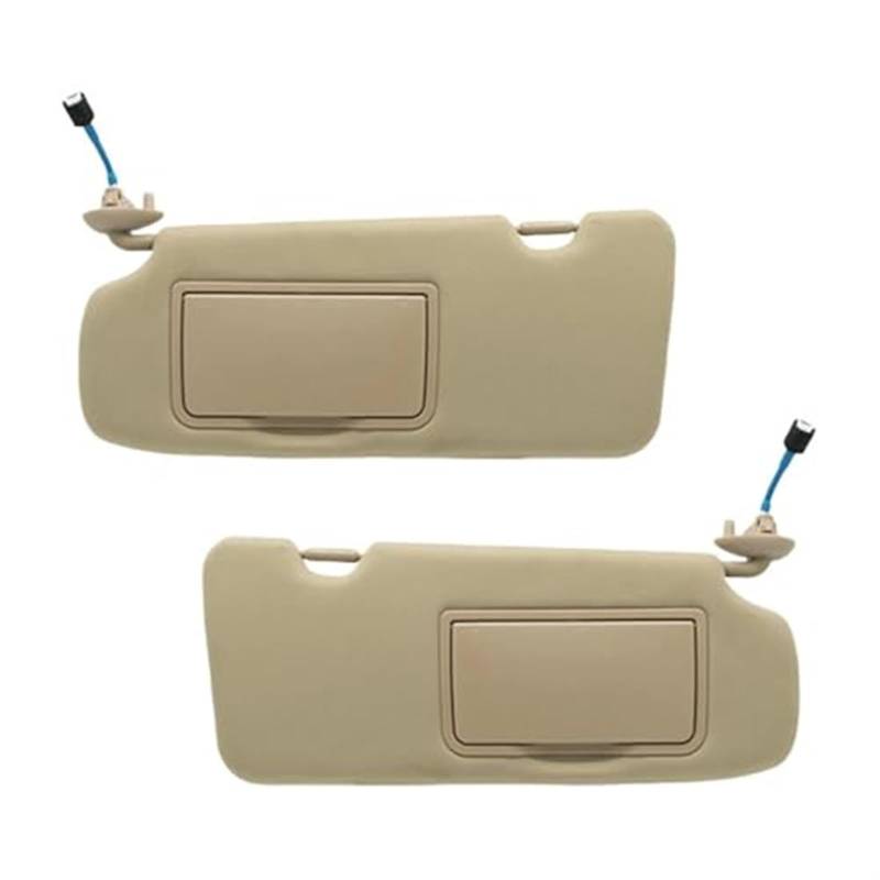 Jodriva Sonnenblende mit Dual-Beleuchtung und Make-up-Spiegel, Auto-Frontsonnenblende 83280-TLA-A62 83280-TLY-H11ZB, for CRV 2017–2022 Auto-Sonnenblendenbrett(Grey Left Side) von Jodriva