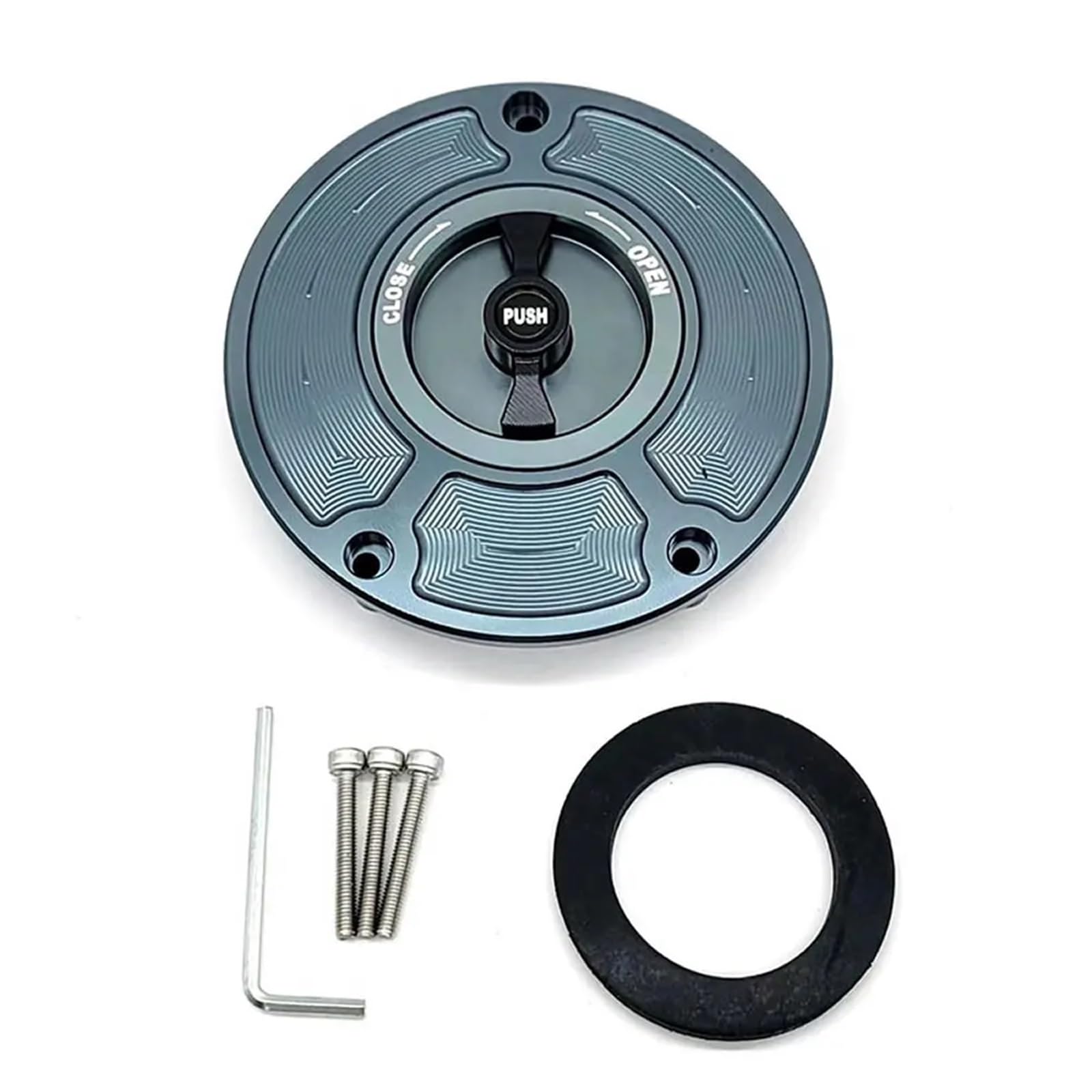 Jodriva Tankdeckel-Abdeckung, for VTR1000F/Firestorm/SuperHawk 2000+ VTR1000 SP-2 2000+, for Hawk, GT NT650 1988-1991(Gray Black) von Jodriva
