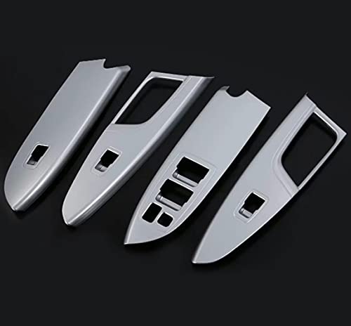 Jodriva Türfenster-Armlehnenabdeckung, Schalterfeld-Zierleiste, Zierleiste, for Mitsubishi, ECLIPSE CROSS 2018 2019, Autodekorationszubehör, nur for Linkslenker geeignet Zierleiste für Autofensterscha von Jodriva