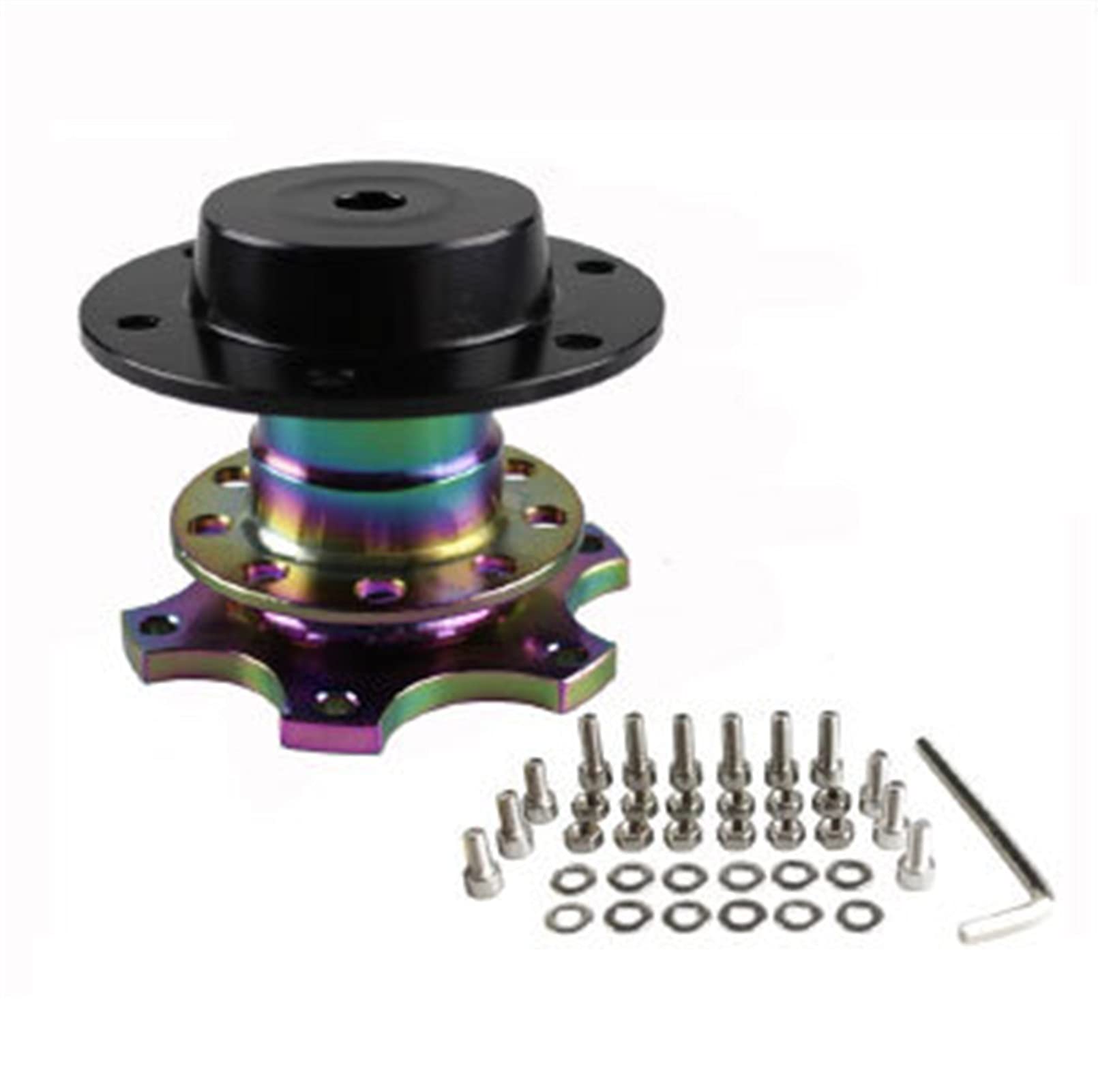 Jodriva Universal Lenkrad Schnellspanner Naben Boss Kit Radnabenadapter 6 Loch Lenkradnabe Auto-Lenkradnabe(Multi) von Jodriva