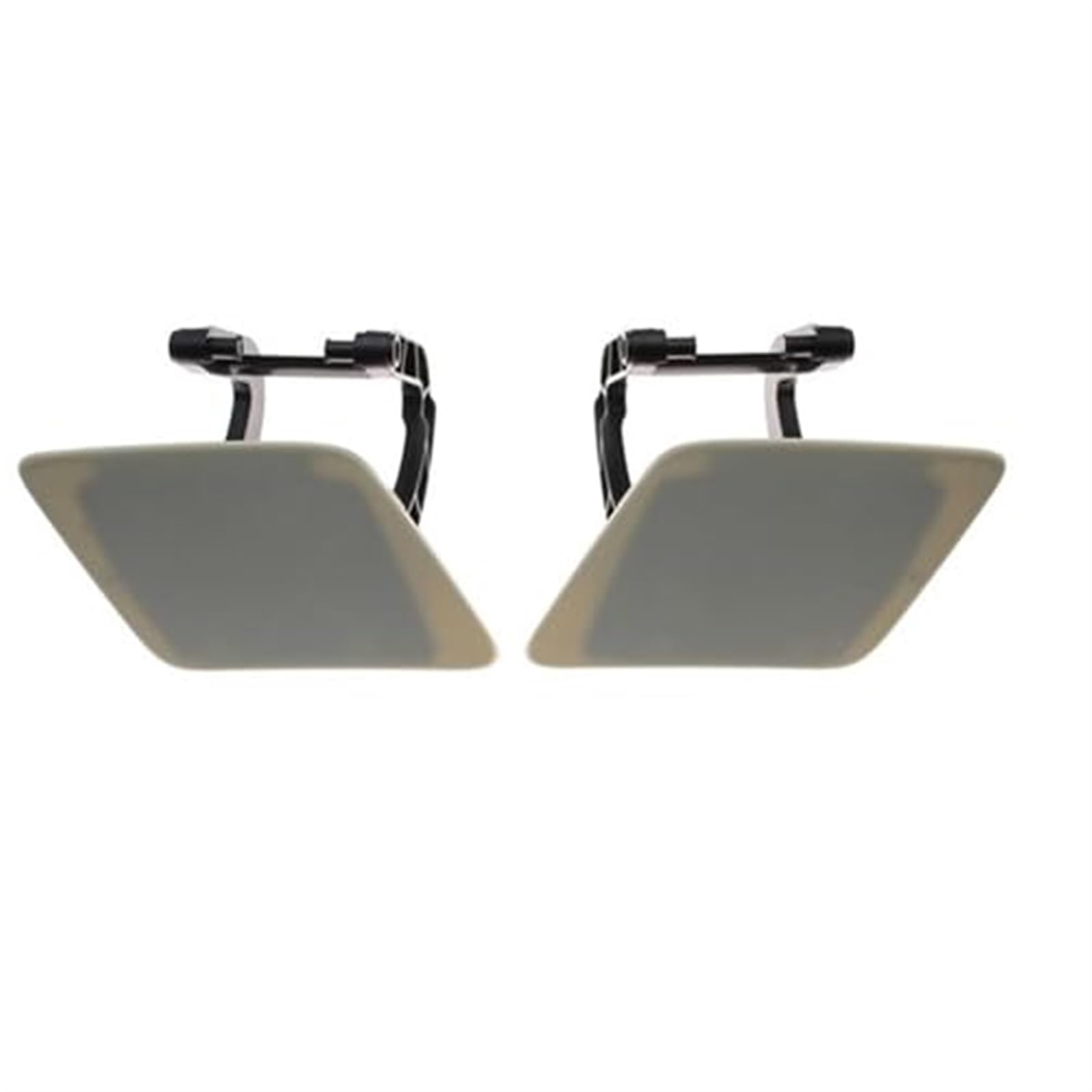 Jodriva Unlackiert Front Stoßstange Scheinwerfer Waschanlage Spray Düse Jet Abdeckung Kappe, for, w221 S350 S500 S63 2218801405 2218801305 Scheinwerferwaschabdeckung(Black Set) von Jodriva