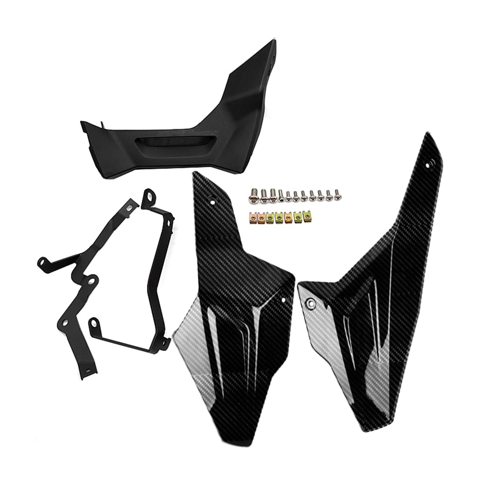Jodriva Unterer Motorchassisschutz, Unterfahrschutz, Spoiler, Expeditionsabdeckung, Bauchwannenschutz, for, F900R F900XR 2020 2021 Motorrad Unterbodenschutz(Carbon Fiber Look) von Jodriva