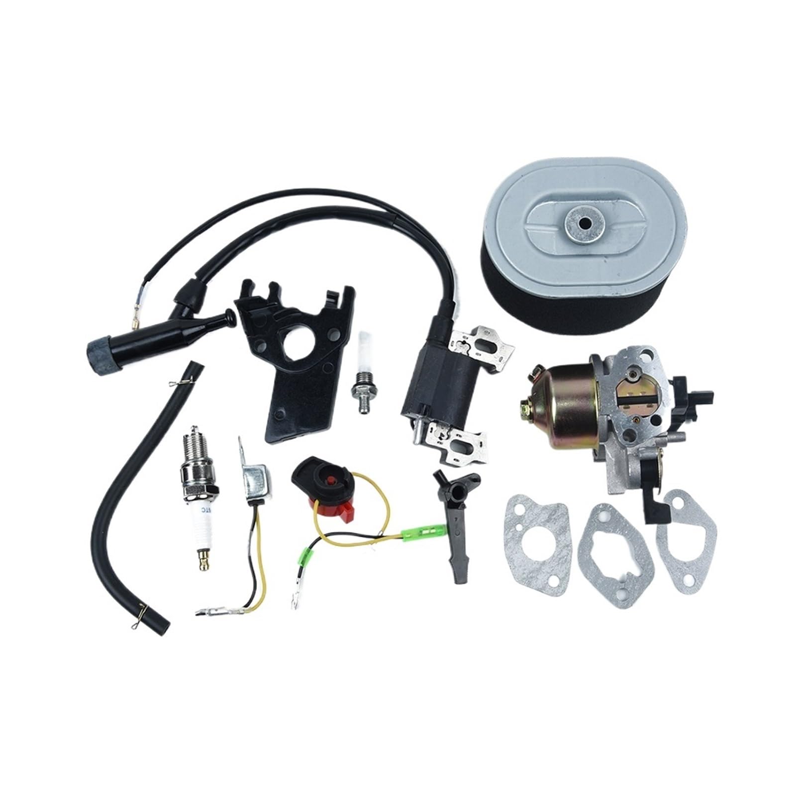 Jodriva Vergaser-Kit, Motorzündspule, Schalter, Elektrodendichtung, GX160 5,5 PS, GX200 6,5 PS Gartenzündspule Jodriva Vergaser-Kit, Motorzündspule, Schalter, Elektrodendichtung, GX160 5,5 PS, GX200 6,5 PS Gartenzündspule von Jodriva