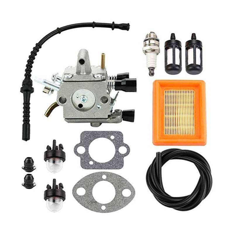 Jodriva Vergaser Luftfilter Primer Birne Kraftstoff Repower Kit FS120 FS200 FS250 FS300 FS350 FR350 von Jodriva