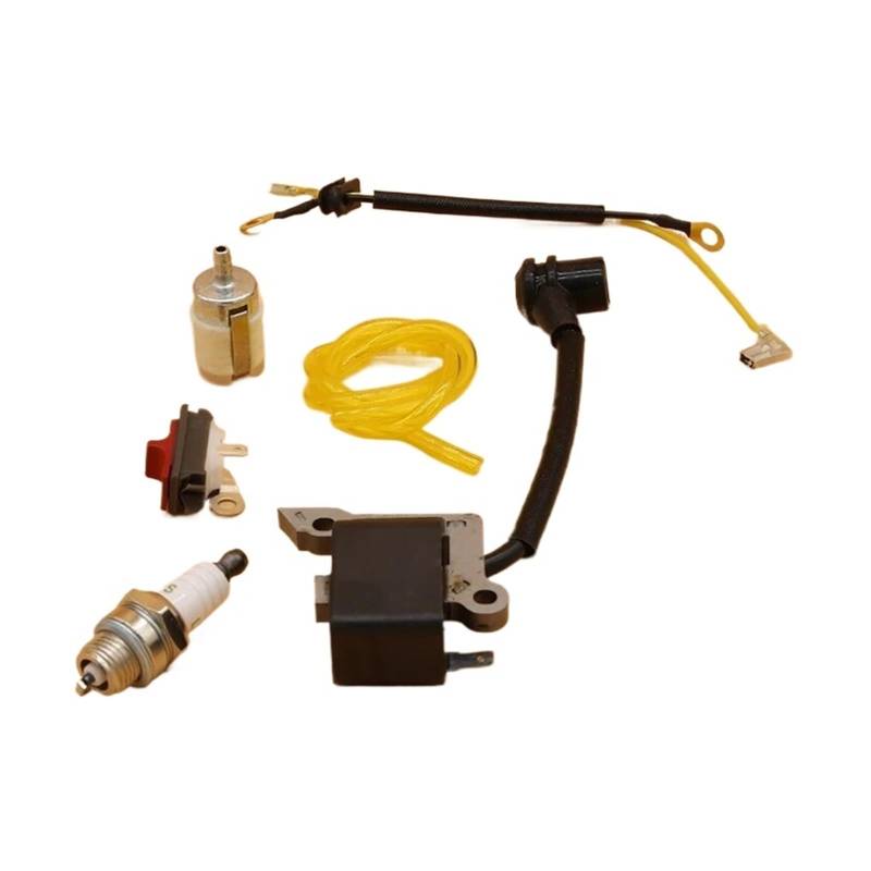 Jodriva Zündspule Stopp Kill Schalter Zündkerze, for Husqvarna, for 136 137 141 142 Garten Kettensäge Ersatzteile Gartenzündspule von Jodriva