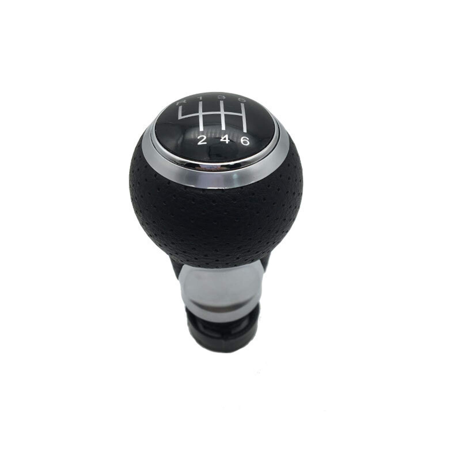 Jodriva for, A3 A4 S4 B6 B7, for Passat B5 3BG, for Passat B6 B7 CC 3C, for Golf 4 Mk4, for Golf 5 6, for Golf 7 GTI 5 Gang 6 Gang Auto Shift Schaltknauf 12mm Schaltknauf-Zubehör(6speed Silver) von Jodriva