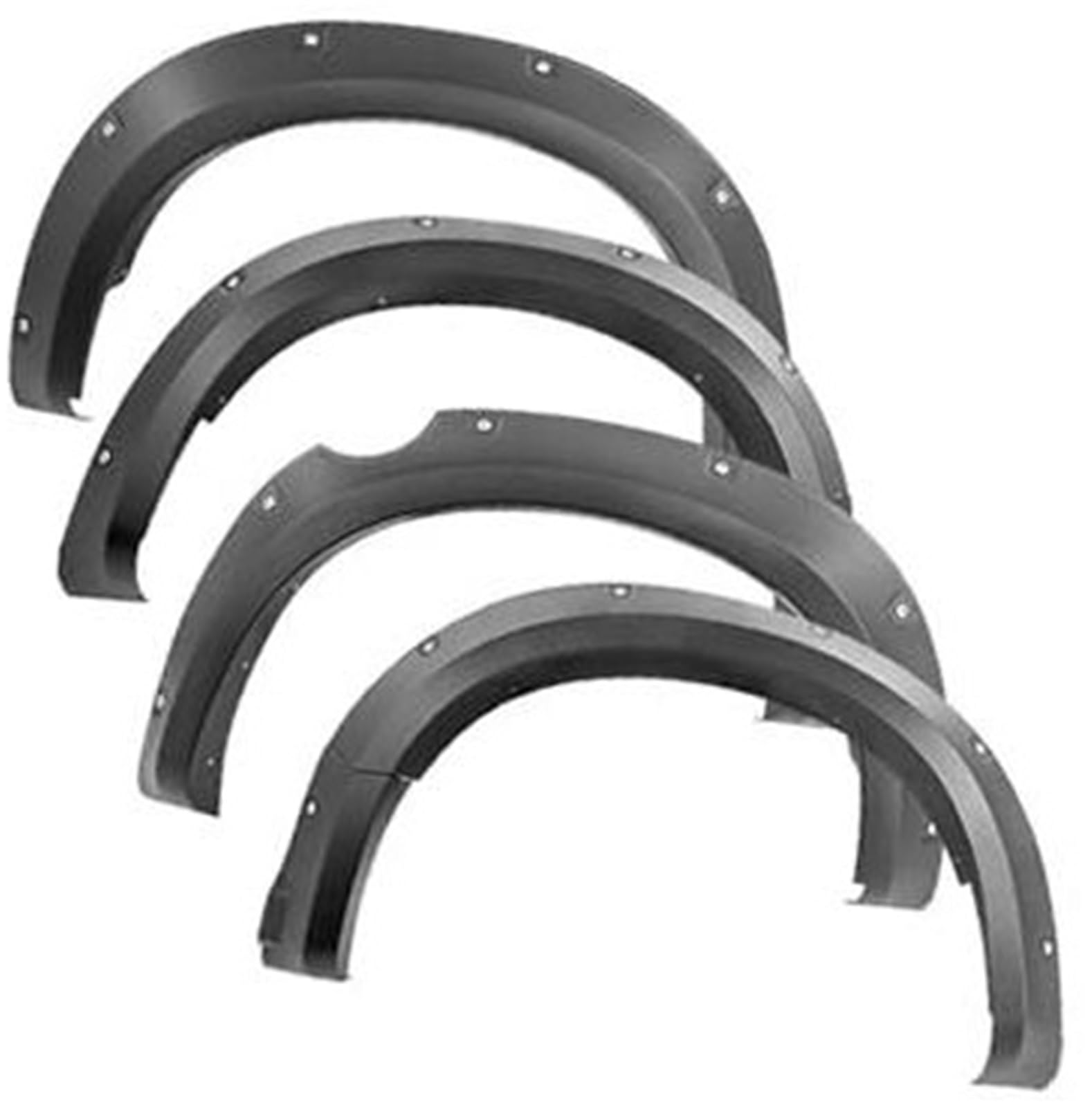 Jodriva for Chevrolet Colorado S10 2015-2022 Auto Flares Radlauf Verlängerung Kotflügel Mit Reflektor Kotflügelverbreiterung(Black B) von Jodriva
