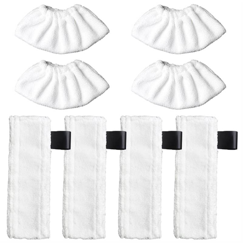 Jodriva for EasyFix SC2 SC3 SC4 SC5 Steam Mop Tuch Reinigungspad Tuchabdeckung Lumpen Ersetzen Zubehör Moppreiniger Ersatzteile Ersatzteile für Dampfreiniger(8pcs-02) von Jodriva