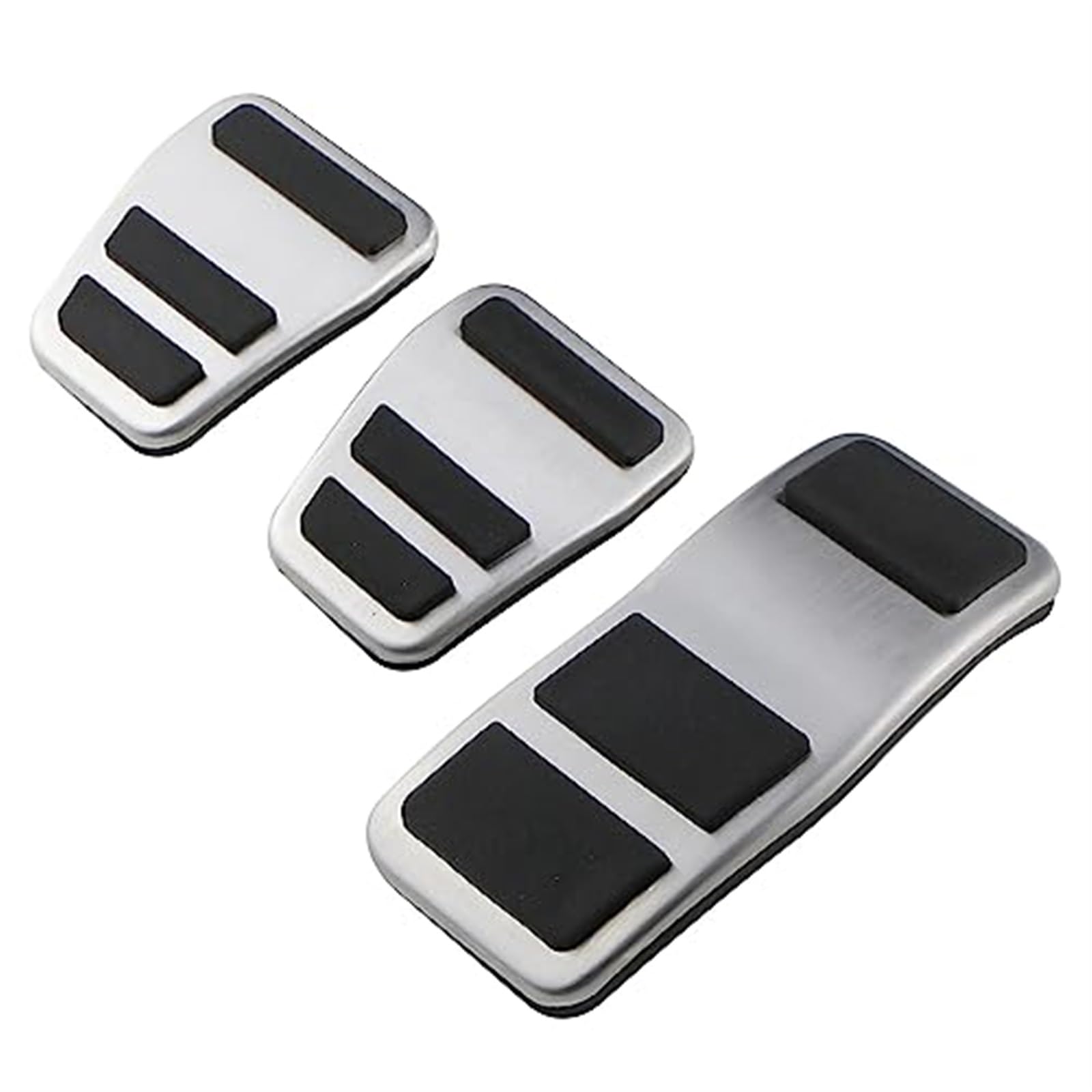 Jodriva for Ford, for Fiesta, MK7 2007-2012 Edelstahl Auto Pedal Pads Abdeckung MT at Fußpedal Abdeckung Auto-Fußpedalschutz(Black MT) von Jodriva