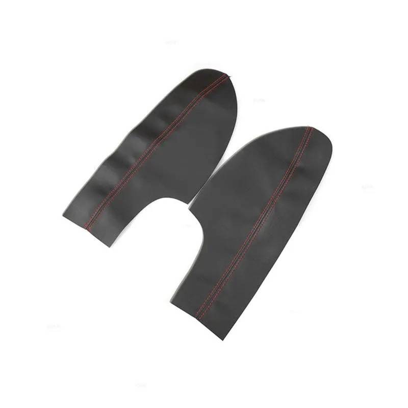 Jodriva for Hyundai, for Sonata, 8. 2011 2012 2013 2014 Auto-Innentürverkleidung Armlehnenbezug Mikrofaser-Leder-Dekorzubehör Türinnenverkleidung(Black-red line,2pcs) von Jodriva