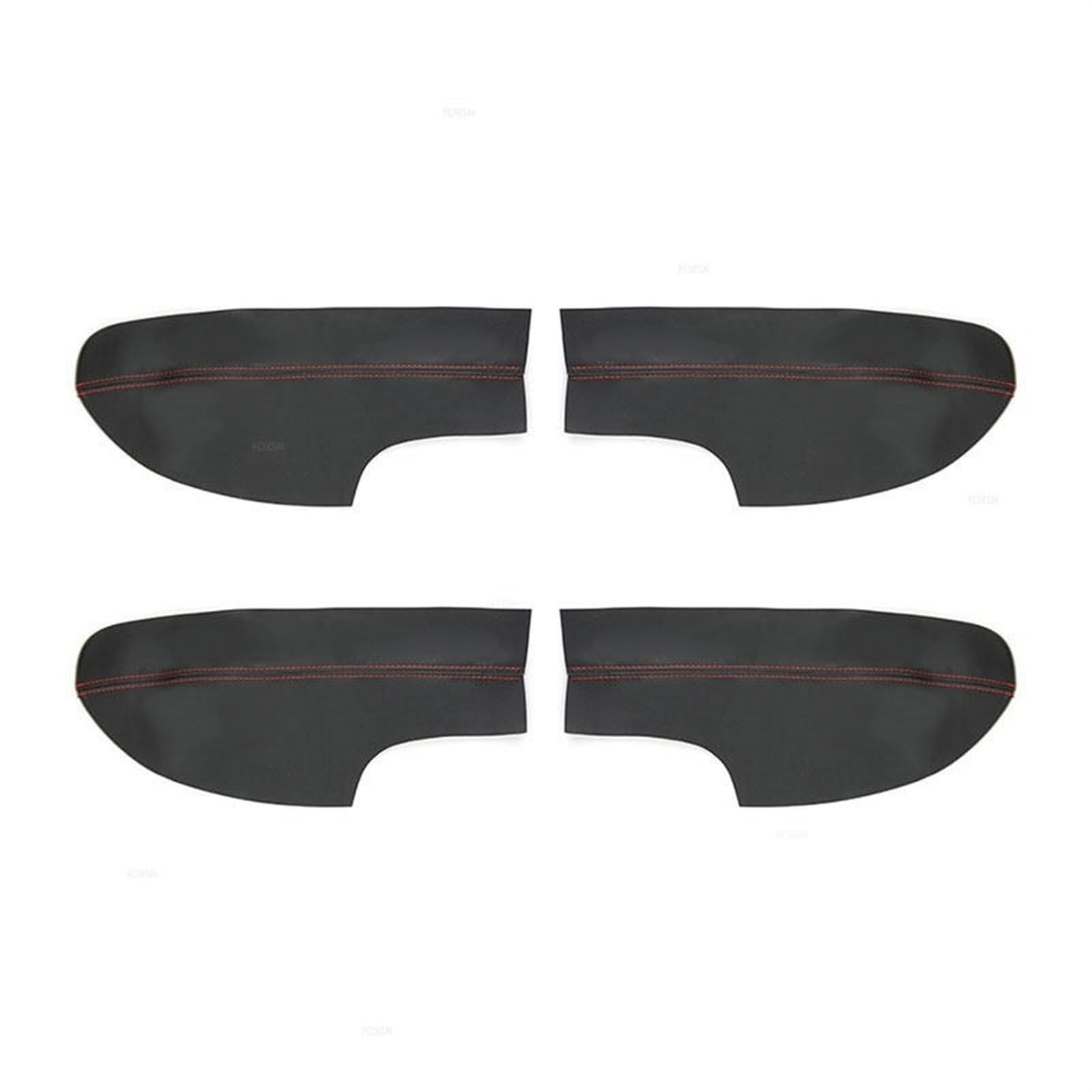 Jodriva for Hyundai, for Sonata, 8. 2011 2012 2013 2014 Auto-Innentürverkleidung Armlehnenbezug Mikrofaser-Leder-Dekorzubehör Türinnenverkleidung(Black-red line,4pcs) von Jodriva