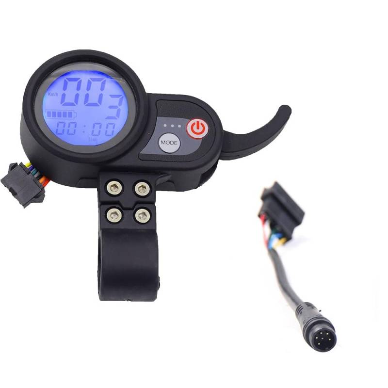 Jodriva for JP Display 36V 48V 52V 60V Drosselschalter 25ah Dual Drive Brushless Motor Controller, for FLJ T11 T113 Elektroroller Display für Elektroroller(Blue Screen A) von Jodriva