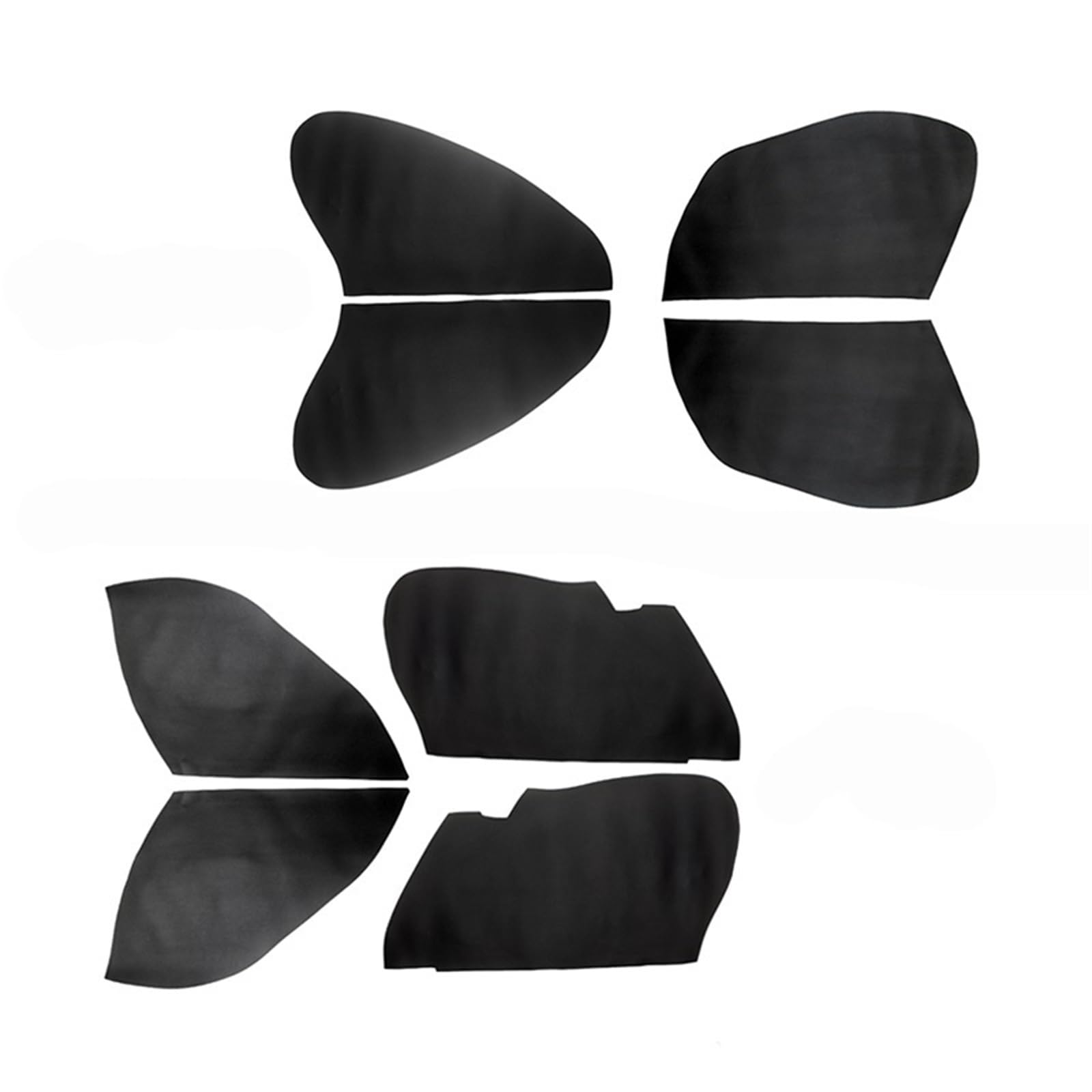 Jodriva for Jazz, 2004 2005 2006 2007 Auto Innen Tür Griff Armlehne Panel Mikrofaser Leder Abdeckung Schutz Dekor Türinnenverkleidung(Sedan,2pcs Front Black) von Jodriva