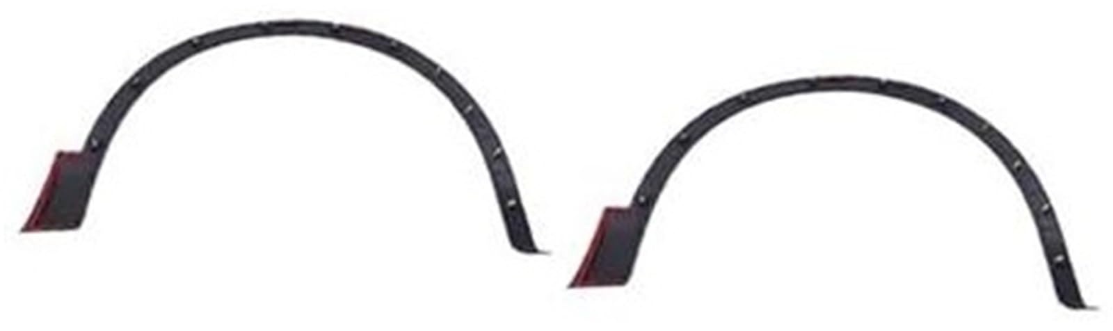 Jodriva for Mazda, CX-4 CX4 CX 4 2016 2017 2018 2019 Auto Seite Radlauf Kotflügelverbreiterungen Schwarz Kotflügel Rad Augenbraue Trimmen Kotflügelverbreiterung(2 PC Last) von Jodriva