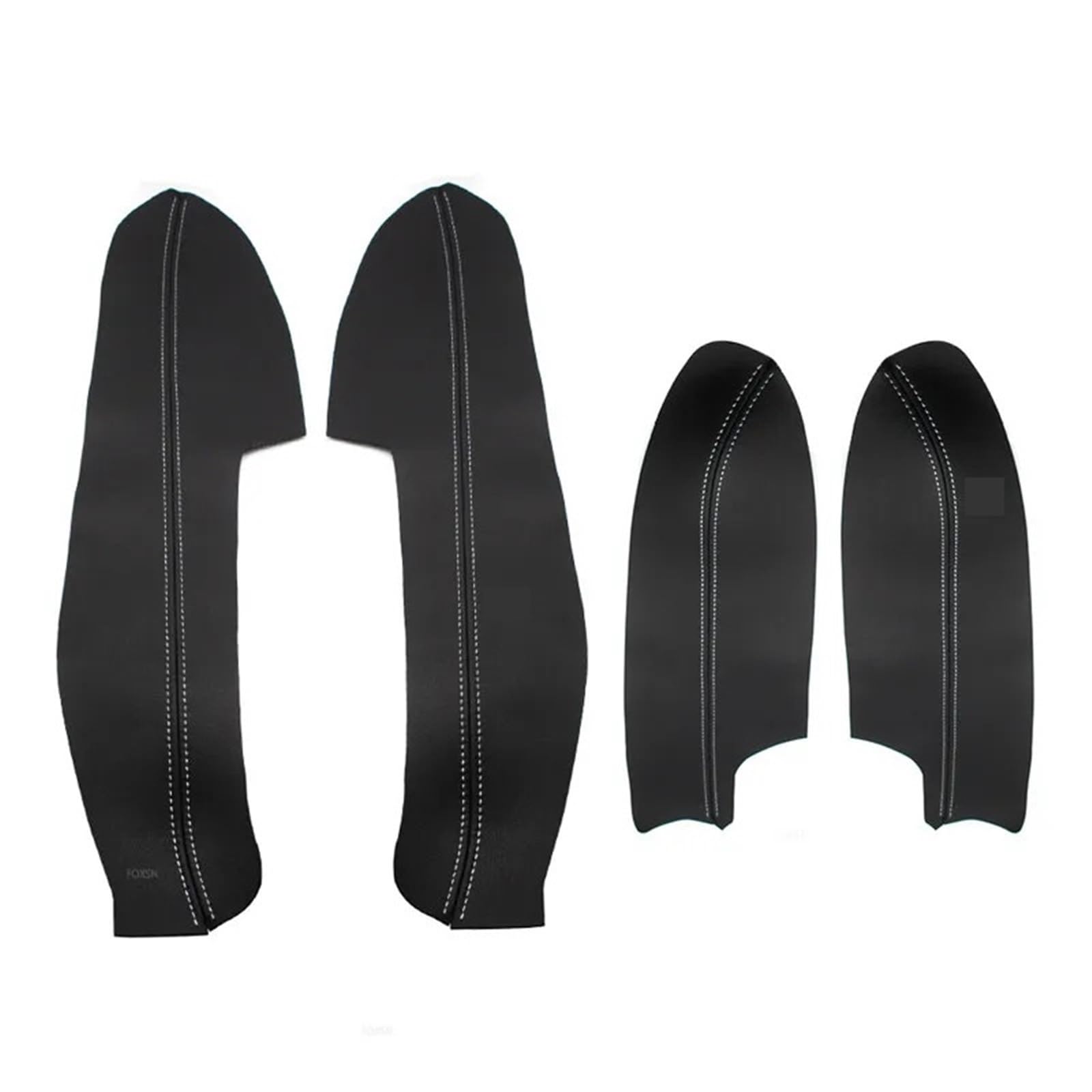 Jodriva for Nissan, for Qashqai, for J11 2016 2017 2018 Auto Innentür Griff Panel Armlehne Mikrofaser Leder Abdeckung Schutzhülle Auto-Innentürverkleidung(Black-White line) von Jodriva