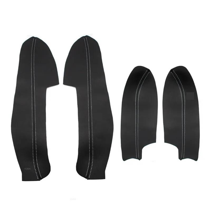 Jodriva for Nissan, for Qashqai, for J11 2016 2017 2018 Auto Innentür Griff Panel Armlehne Mikrofaser Leder Abdeckung Schutzhülle Auto-Innentürverkleidung(Black-White line) von Jodriva