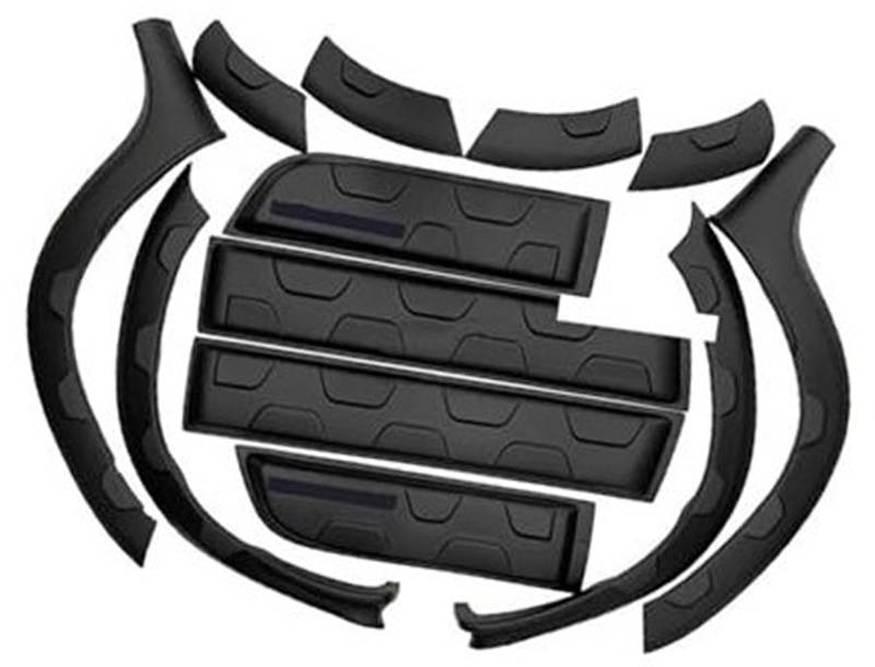 Jodriva for Renault, for Dacia, Duster 2010–2022, Auto-Radkästen und Zierleisten, Dekorationen, kompletter Satz Stoßstangen-Zierabdeckungen Kotflügelverbreiterung(2018-2021) von Jodriva