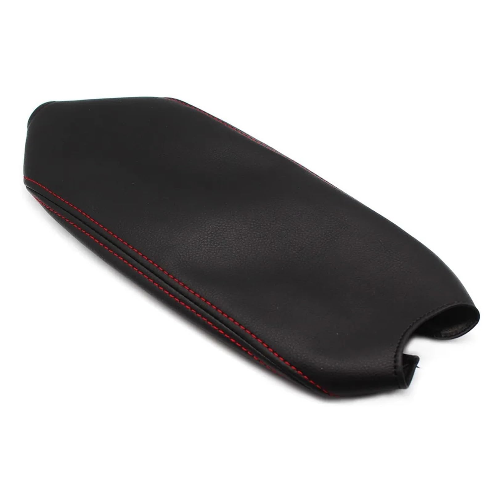 Jodriva for Skoda, for Octavia, 2007 2008 2009 2010 2011 2012 2013 2014 Auto-Mittel-/Türgriff-Armlehnenverkleidung, Mikrofaser-Lederbezug Türinnenverkleidung(Center Black-red) von Jodriva