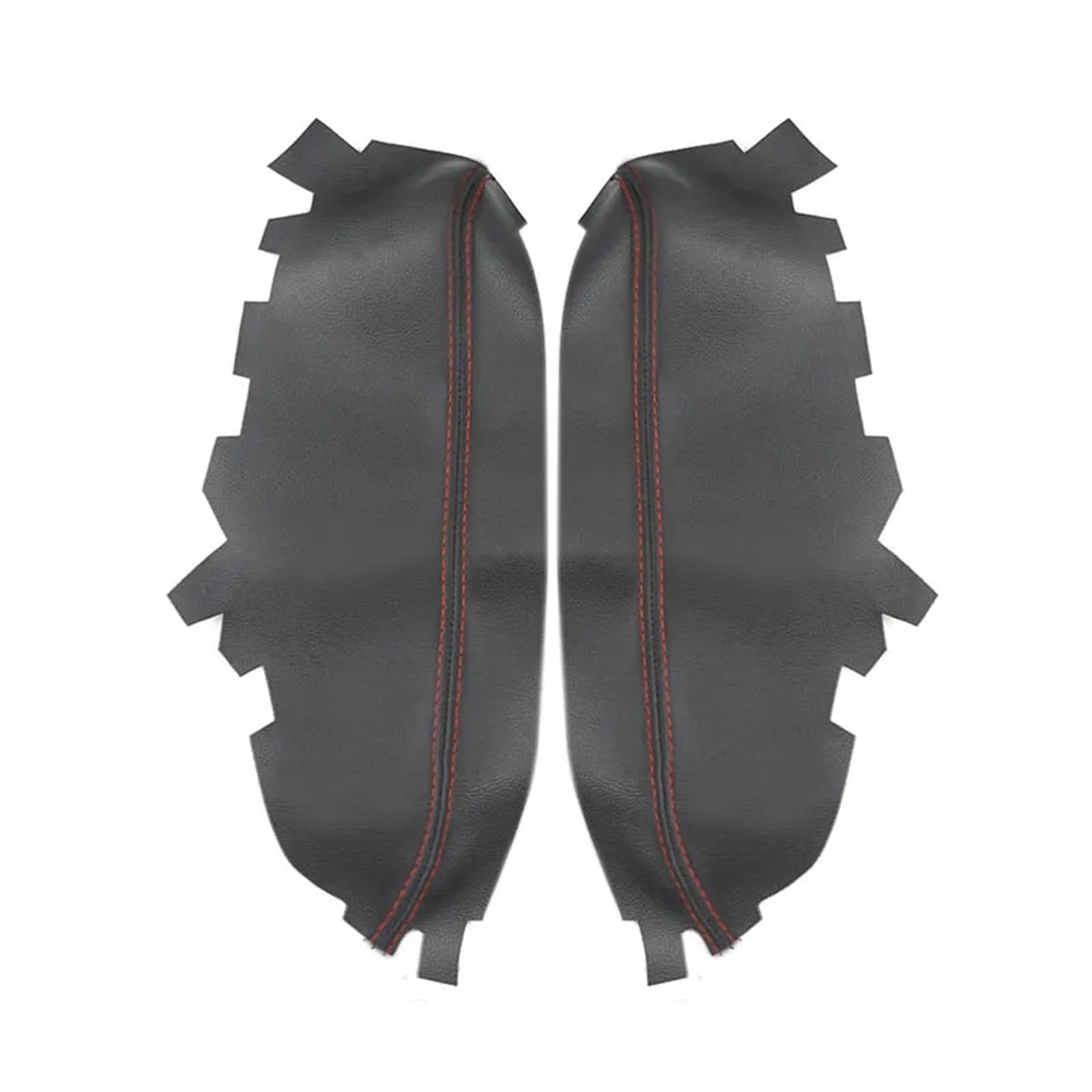 Jodriva for Toyota, for Avalon 2013 2014 2015 2016 2017 2018 Auto Innen Vorne/Hinten Türgriff Armlehne Panel Mikrofaser Leder Abdeckung Trim Türinnenverkleidung(Front Pair Black-red) von Jodriva