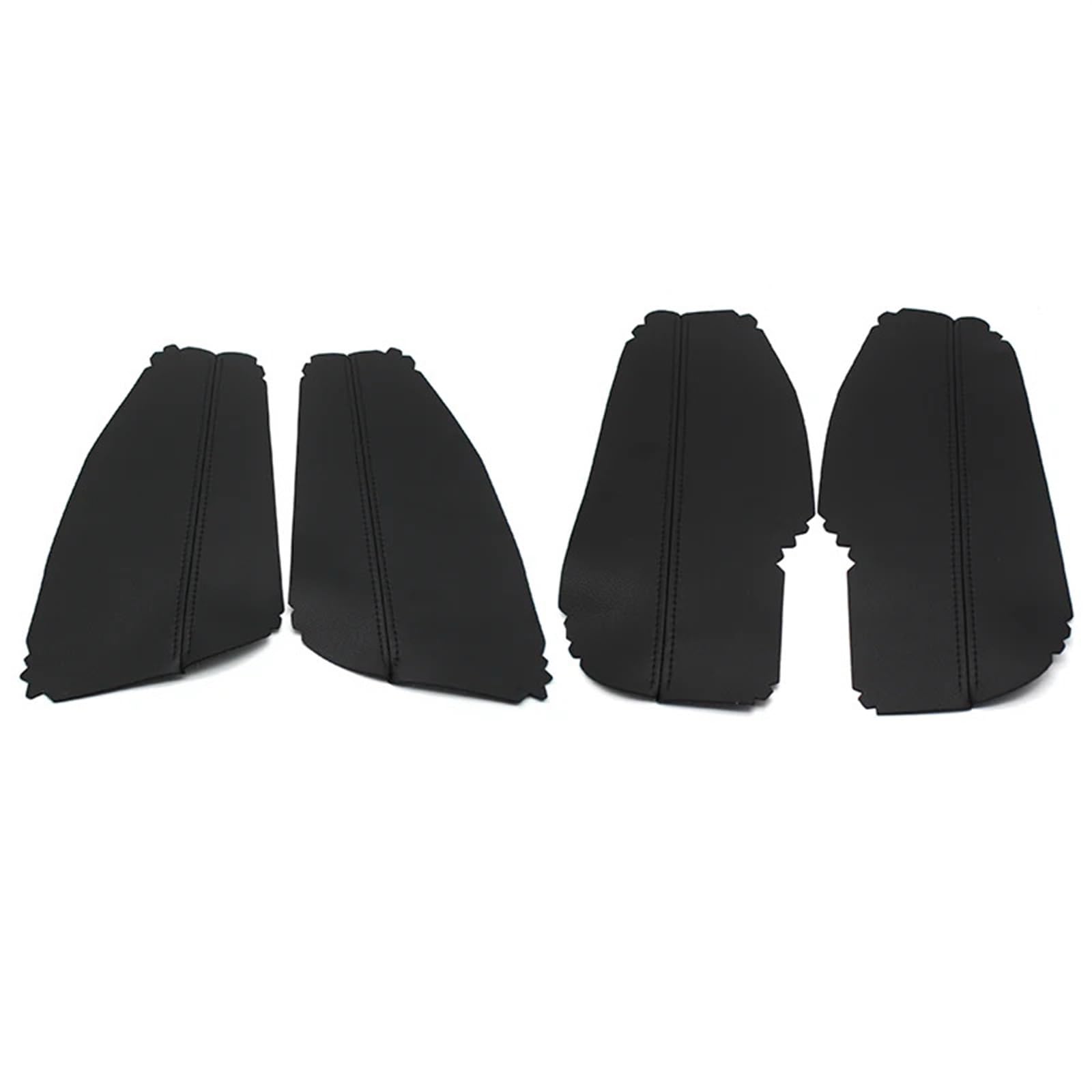 Jodriva for Toyota, for Corolla, 2014 2015 2016 2017 4 Teile/Satz Auto Innen Tür Griff Panel Armlehne Mikrofaser Leder Abdeckung Zubehör Auto-Innentürverkleidung(4xDoor Armrest Black) von Jodriva