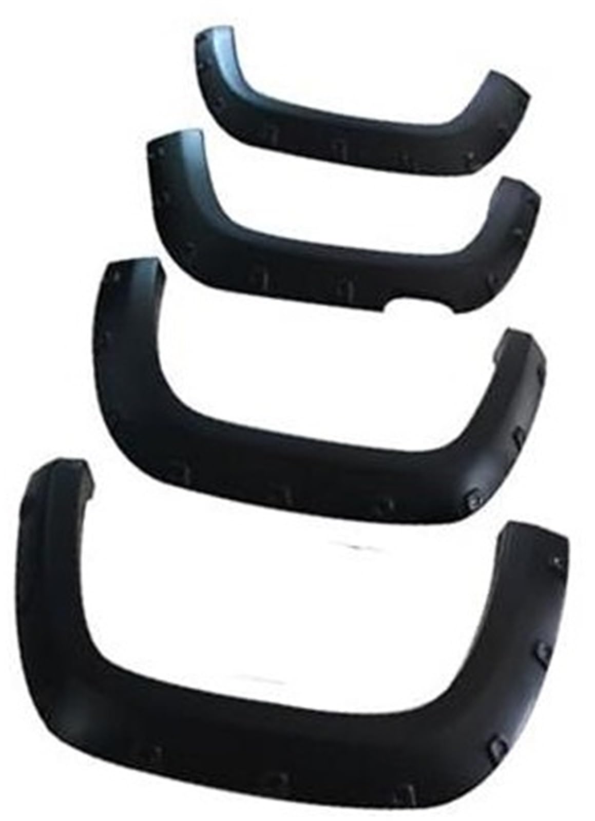 Jodriva for VW, Amarok 2009 2010 2011 2012 2013 2014 2015 2016 2017 2018, Doppelkabinen-Auto-Kotflügel, Kotflügelverbreiterungen, Zubehör Kotflügelverbreiterung(Matte Black) von Jodriva