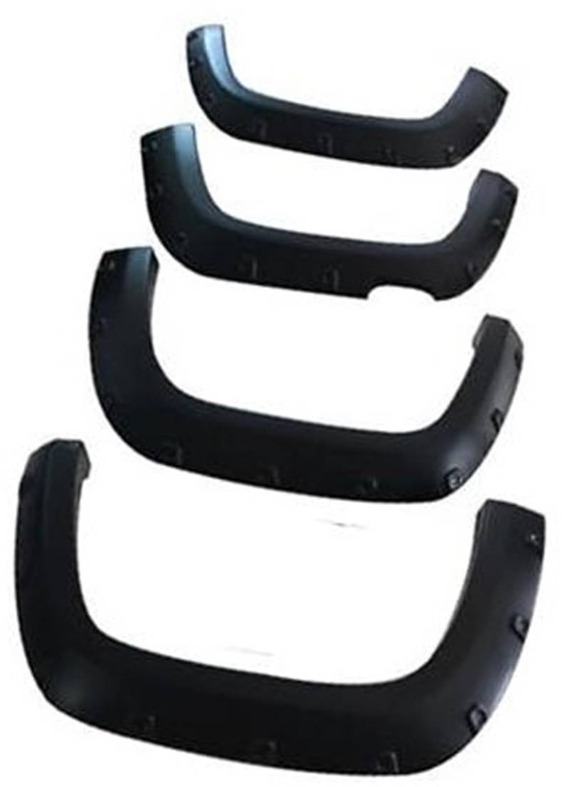 Jodriva for VW, Amarok 2009 2010 2011 2012 2013 2014 2015 2016 2017 2018, Doppelkabinen-Auto-Kotflügel, Kotflügelverbreiterungen, Zubehör Kotflügelverbreiterung(Matte Black) von Jodriva