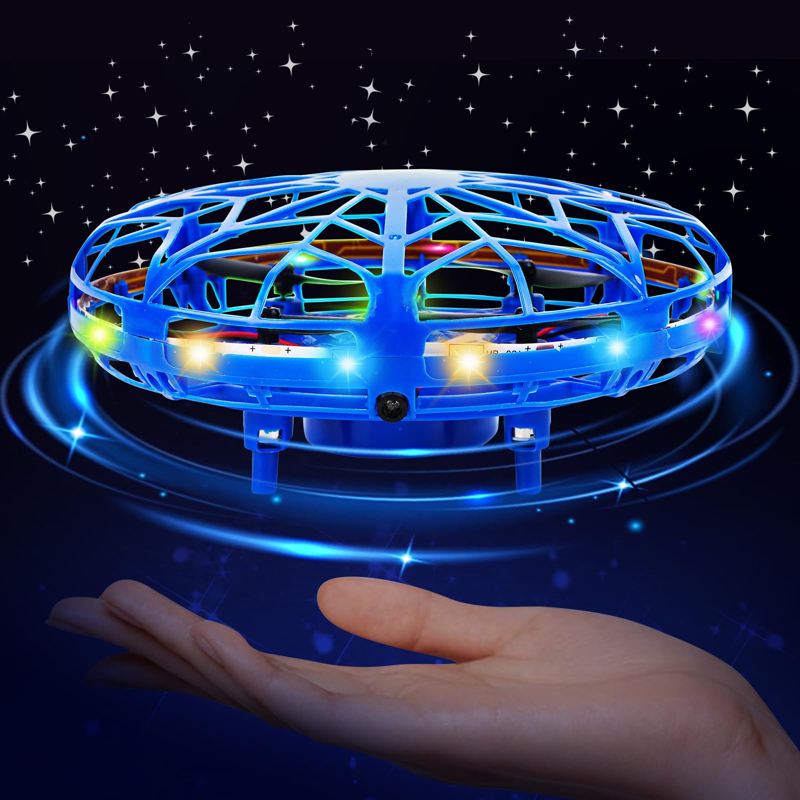 UFO Mini Drohne - Fliegender Ball, Fliegendes Spielzeug Handgesteuerter 360°Rotierenden Hover Flying Ball mit LED Licht, Indoor Outdoor Geschenke für Kinder Jungen Mädchen 6 7 8 9 10+ Jahre UFO Mini Drohne - Fliegender Ball, Fliegendes Spielzeug Handgesteuerter 360°Rotierenden Hover Flying Ball mit LED Licht, Indoor Outdoor Geschenke für Kinder Jungen Mädchen 6 7 8 9 10+ Jahre von Jognee