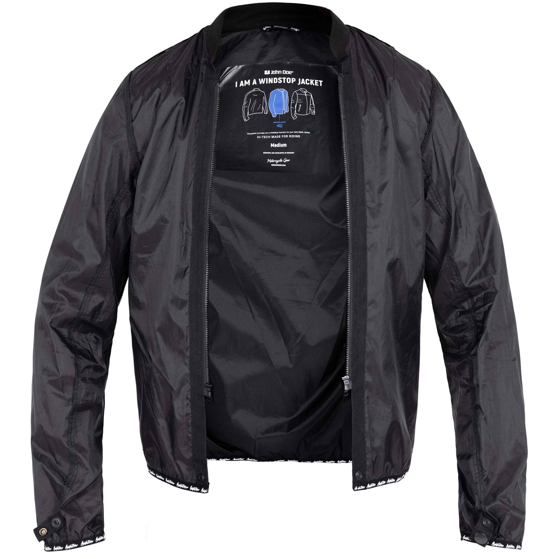 John Doe Aero Mesh Windblock Jacke schwarz S Herren John Doe Aero Mesh Windblock Jacke schwarz S Herren von John Doe