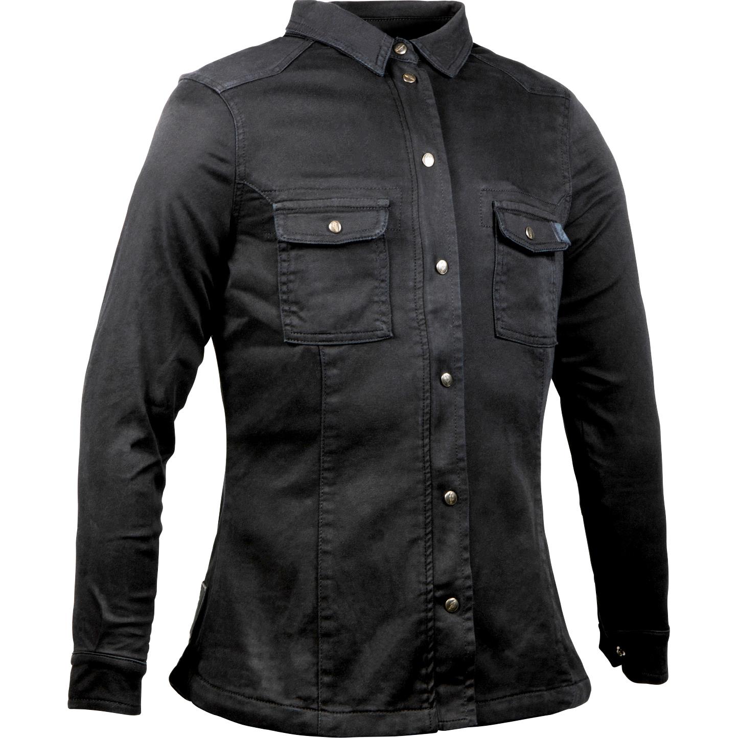 John Doe Damen Motoshirt Hemd schwarz L Damen von John Doe