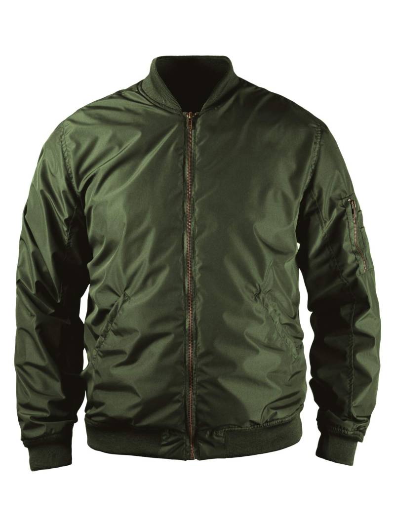 John Doe Flight Jacket XTM | Motorradjacke | XTM | Atmungsaktiv | Motorrad Bomberjacke | Protektoren sind enthalten (Ellbogen und Schulter), oliv, xl, JDF5002-XL von John Doe