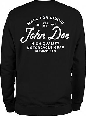 John Doe JD Lettering, Sweatshirt - Schwarz/Weiß - L von John Doe