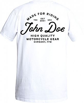 John Doe JD Lettering, T-Shirt - Weiß/Schwarz - L von John Doe