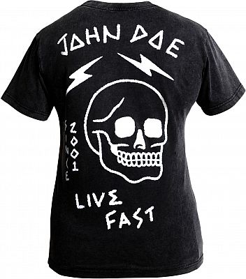 John Doe Live Fast Skull, T-Shirt Damen - Schwarz/Weiß - XS John Doe Live Fast Skull, T-Shirt Damen - Schwarz/Weiß - XS von John Doe