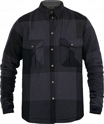 John Doe Motoshirt Big Block, Hemd/Textiljacke - Grau/Schwarz - S von John Doe