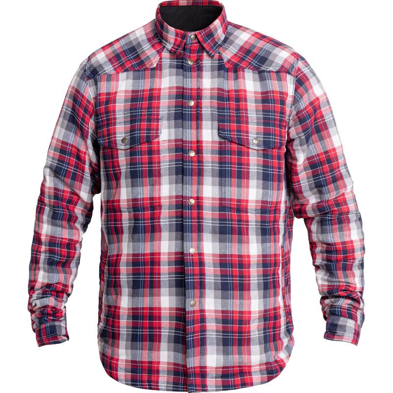 John Doe Motoshirt Hemd rot/blau/weiß L Herren von John Doe