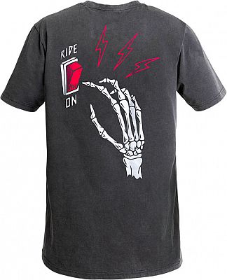 John Doe Ride On, T-Shirt - Schwarz/Weiß/Rot - M von John Doe