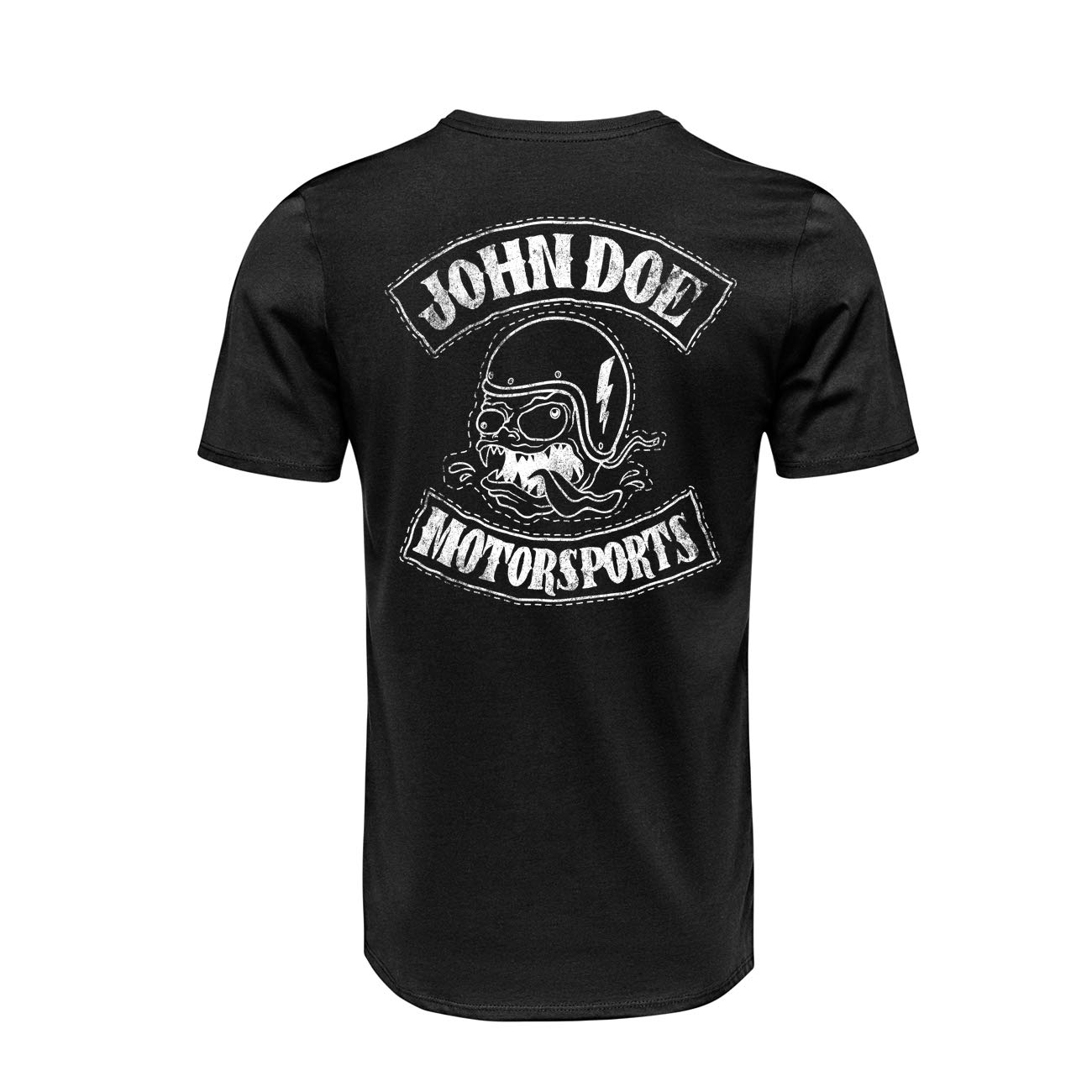 John Doe T-shirt, Black/White,3XL von John Doe